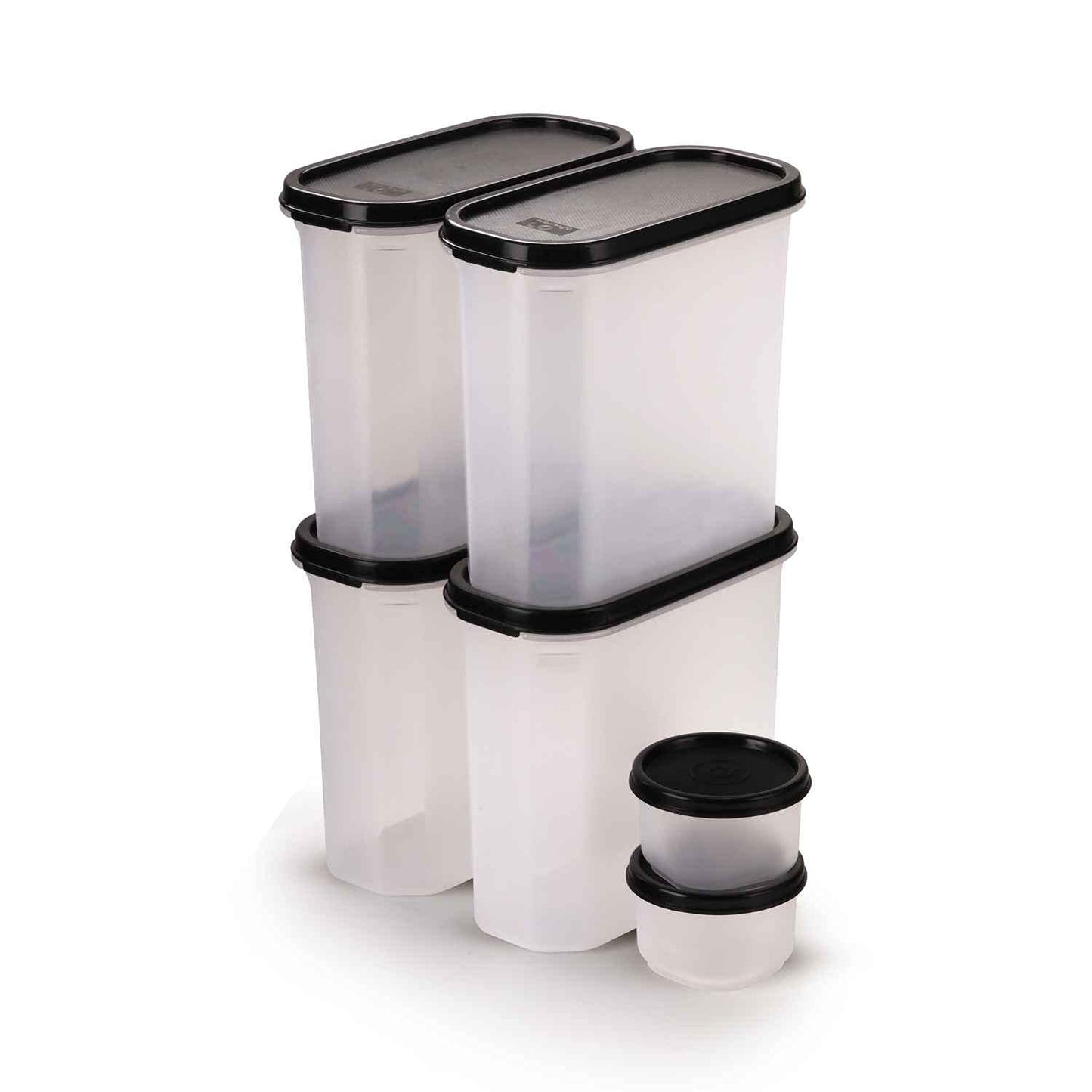 Modular Storage Container - Set of 6 (2*180 ml & 4*1800 ml )