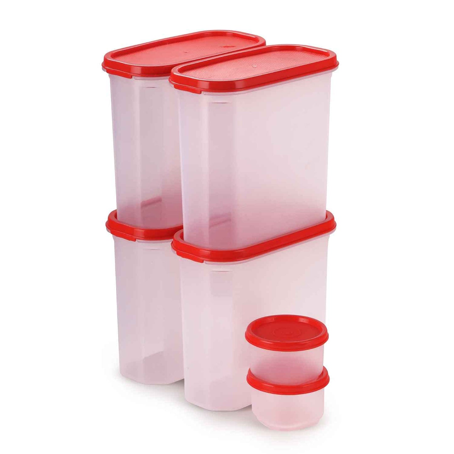 Modular Storage Container - Set of 6 (2*180 ml & 4*1800 ml )