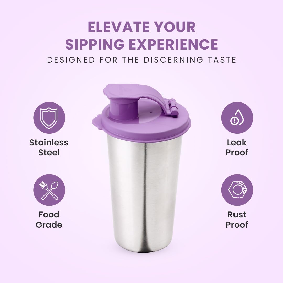 Fancy Stainless Steel Tumbler with Lid