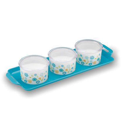 Venice Dry Fruit Container Tray (3*350 ML)