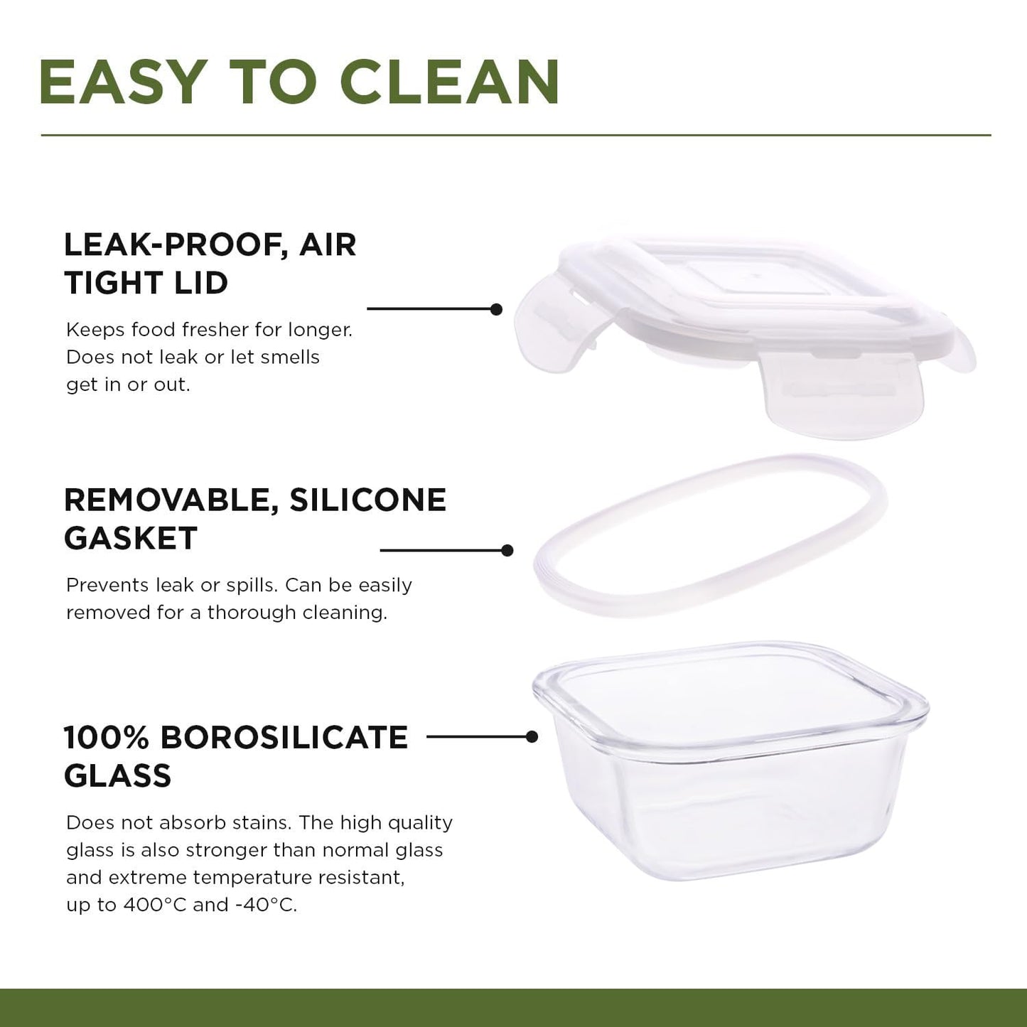 Olivia Glassware Lunchbox with Napkin