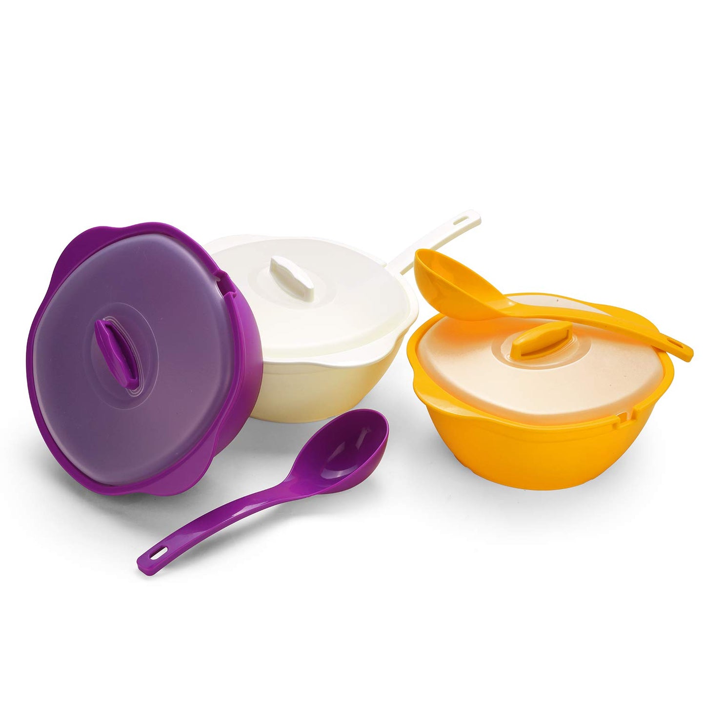 Serving Bowls with Lids Set of 2 ( 2000 ML)