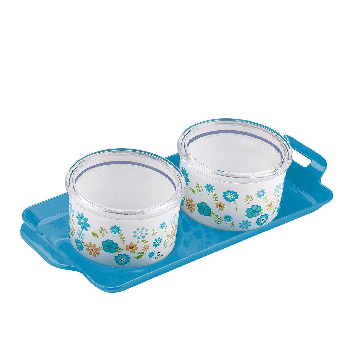 Blossom Dry Fruit Container Tray (2*350 ML)