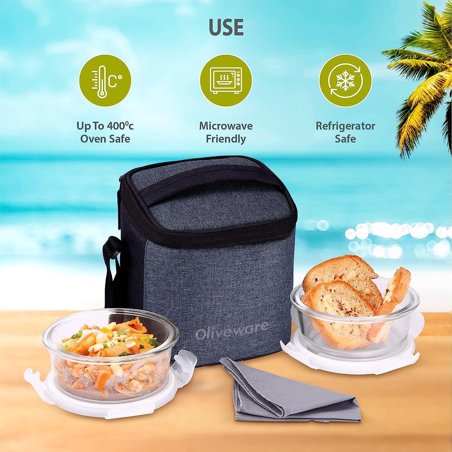 Rio Glass Lunch box