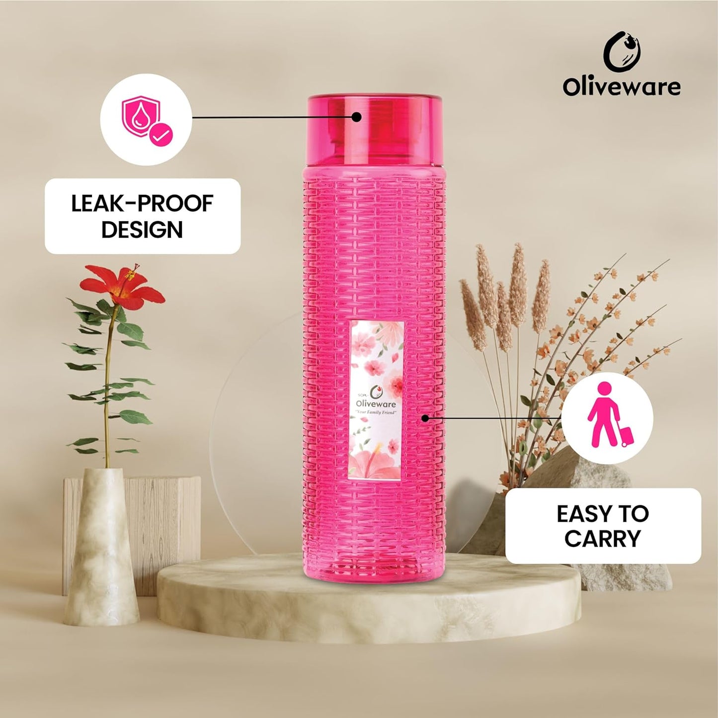 Oliveware Weaving Water Bottle