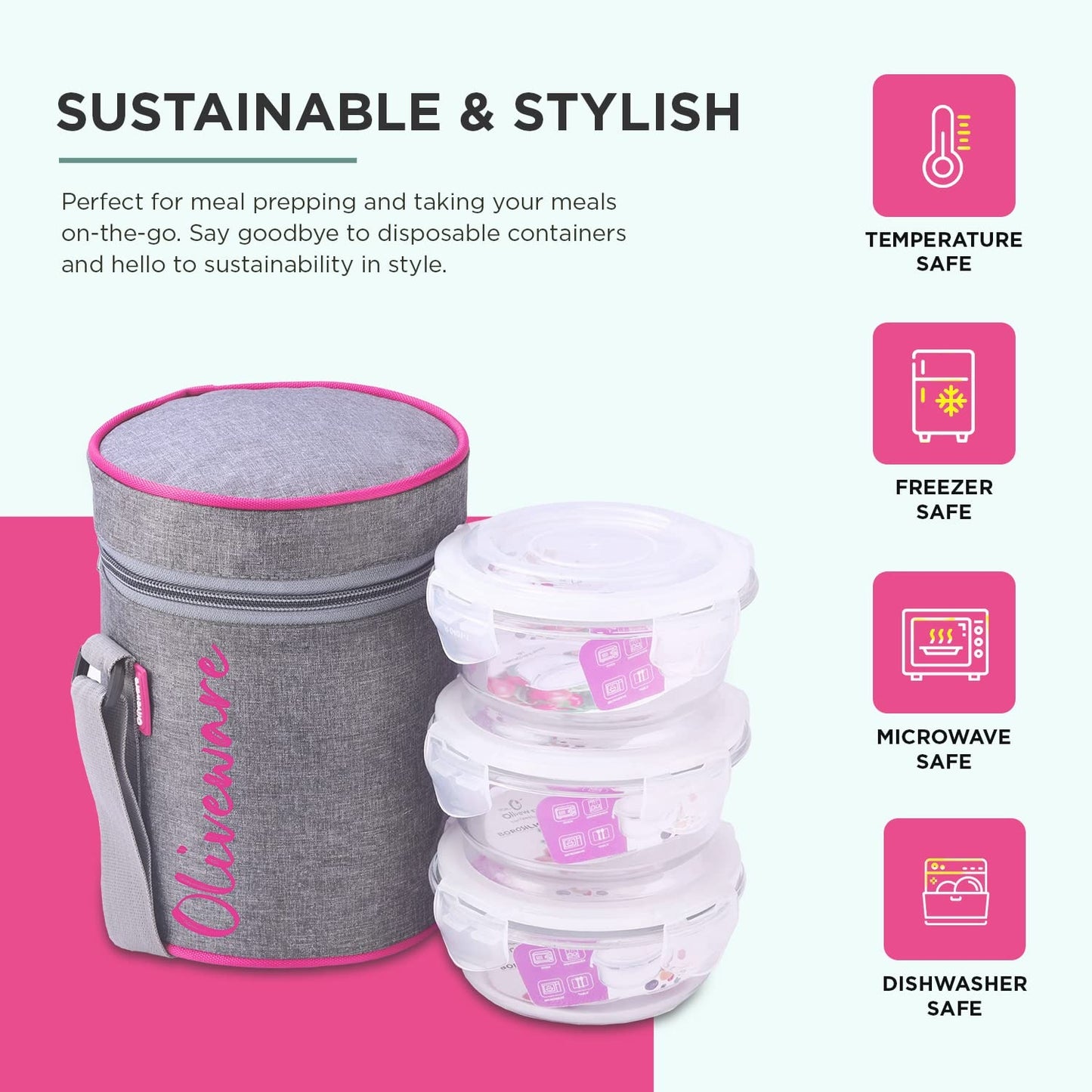 Innox Glass Lunch Box