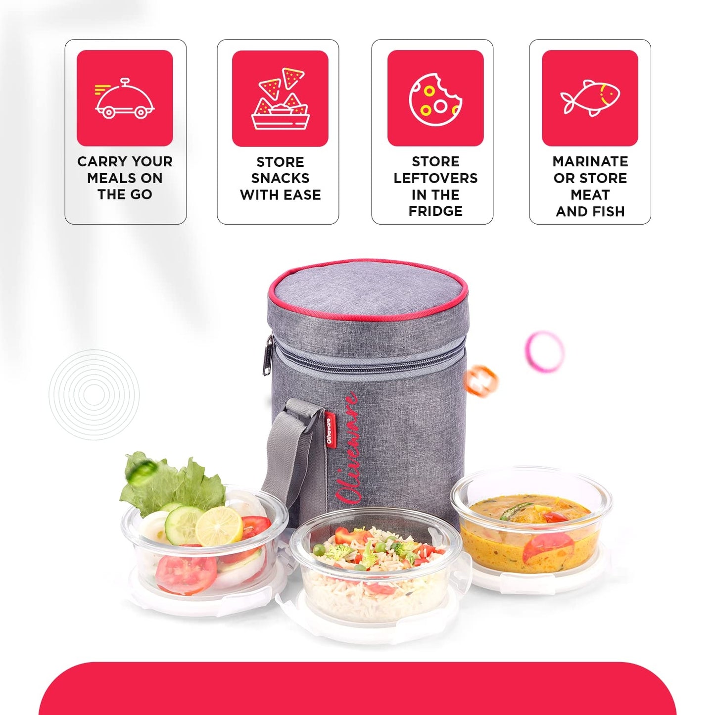 Innox Glass Lunch Box