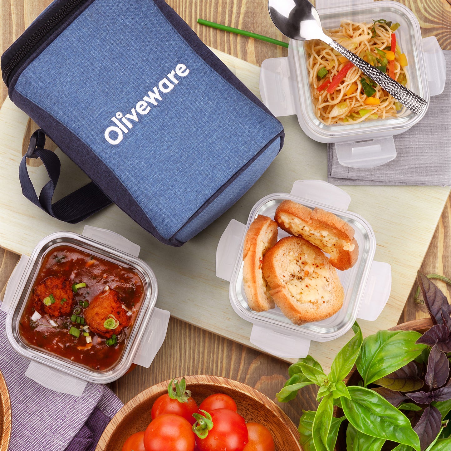 Eathen Glass Lunch Box