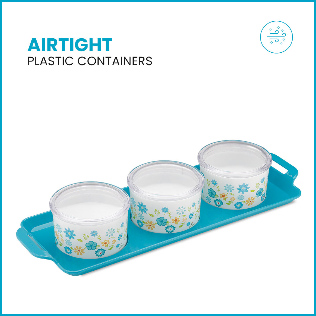 Venice Dry Fruit Container Tray (3*350 ML)