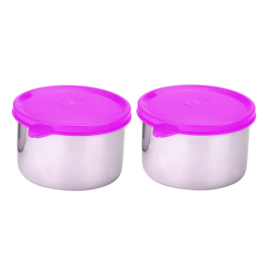 Magic Stainless Steel Containers - Set of 2 (600 ML)