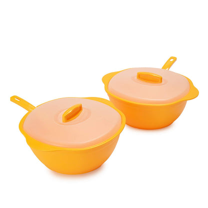 Serving Bowls with Lids Set of 2 ( 2000 ML)
