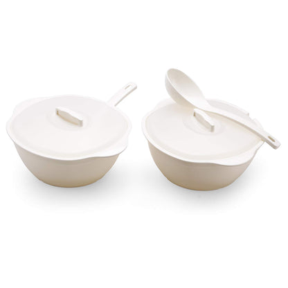 Serving Bowls with Lids Set of 2 ( 2000 ML)