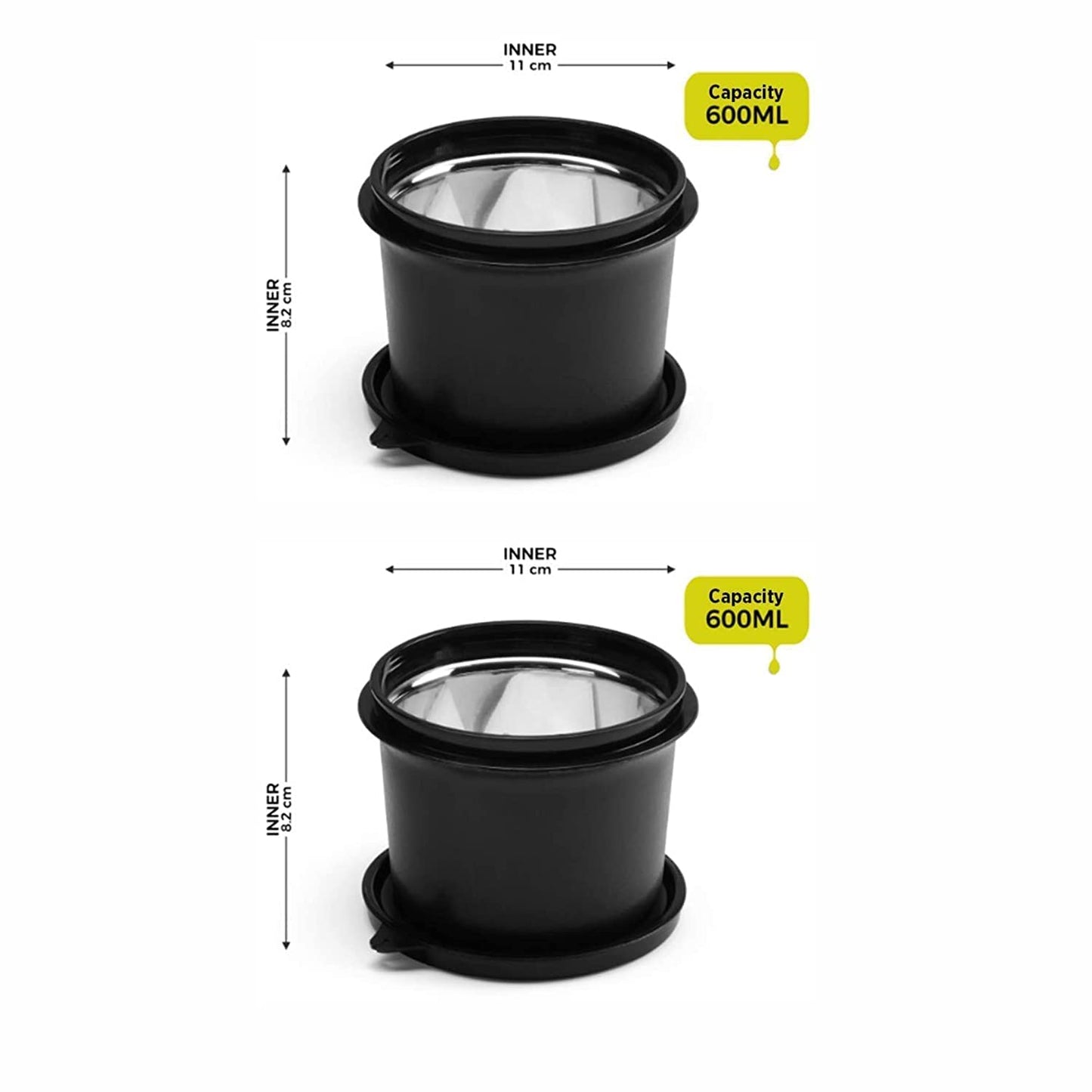 Benny Containers - Set of 2 (600 ML)