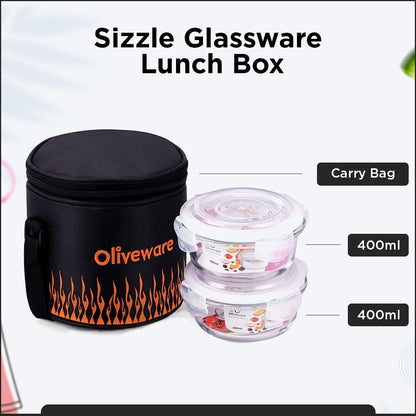 Sizzle Glass Lunch Box