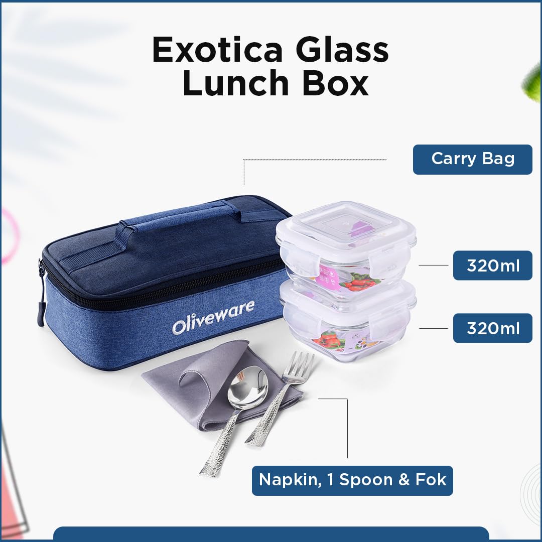 Exotica Glass Lunch Box