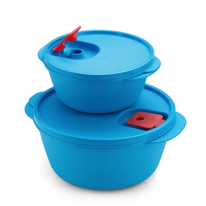 Plastic Micro Dynasty Containers Food Storage with Air Vent Lid