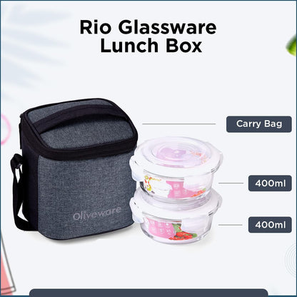 Rio Glass Lunch box