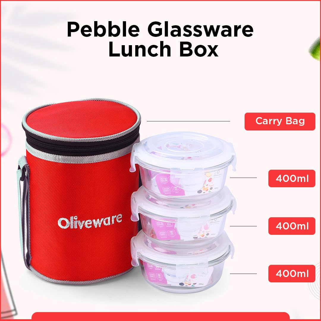 Pebble Glass Lunch Box
