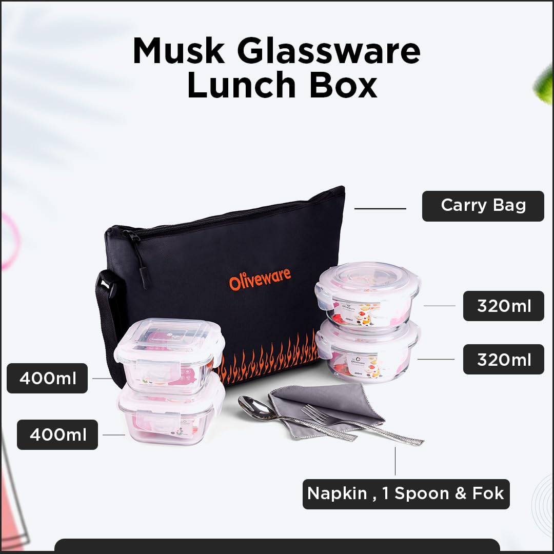 Musk Glass Lunch Box