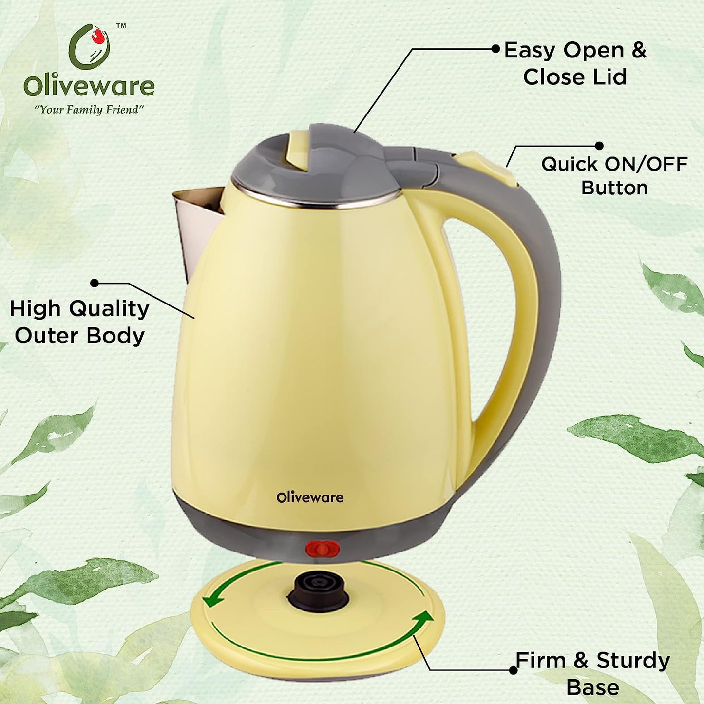 Elegant Electric Kettle - 1.8L