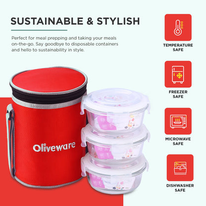 Pebble Glass Lunch Box