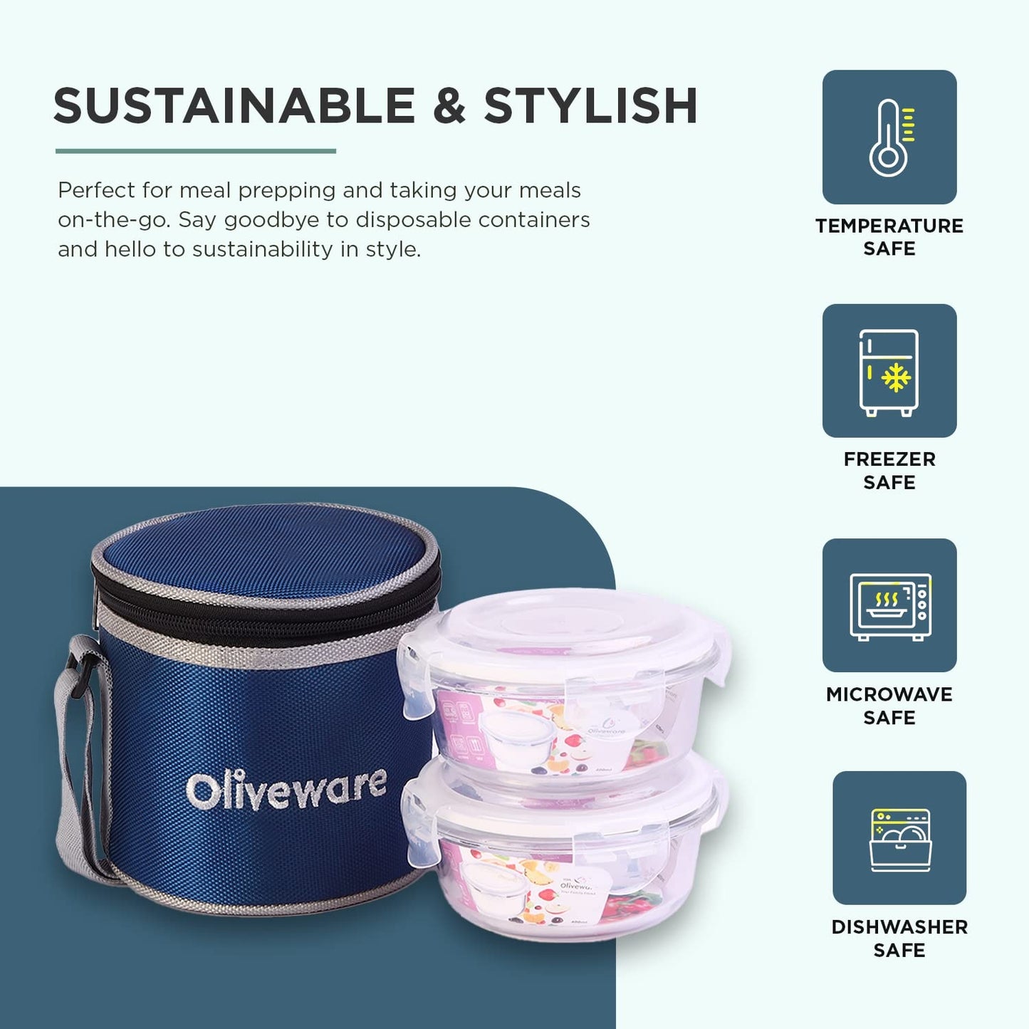 Bold Glass Lunch Box