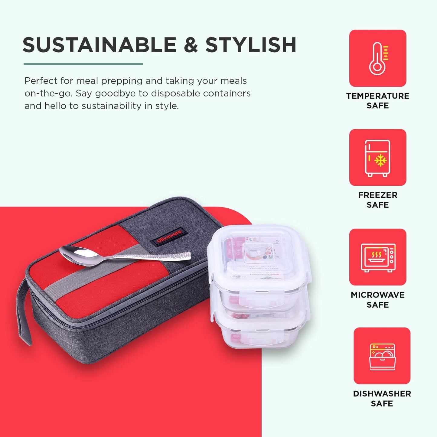 Freshco Glass Lunch Box