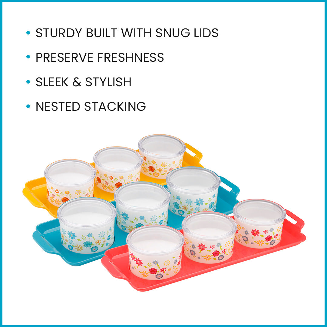 Venice Dry Fruit Container Tray (3*350 ML)