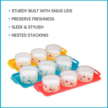 Venice Dry Fruit Container Tray (3*350 ML)